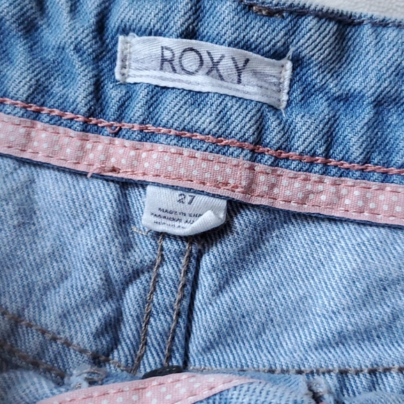 Roxy Fixed Rolled Cuffs High Rise Denim Jeans - Picture 4 of 8